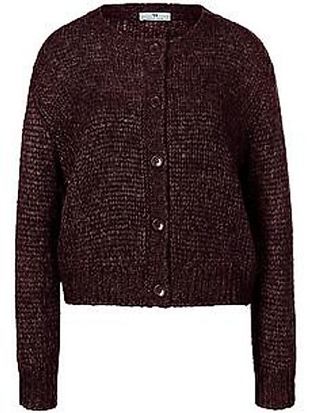 Strickjacke überschnittener Schulter Peter Hahn rot günstig online kaufen
