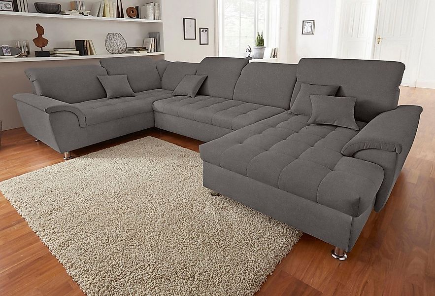 Wohnlandschaft Franzi wahlweise mit Kopfteilverstellung Bettfunktion, Bettk günstig online kaufen