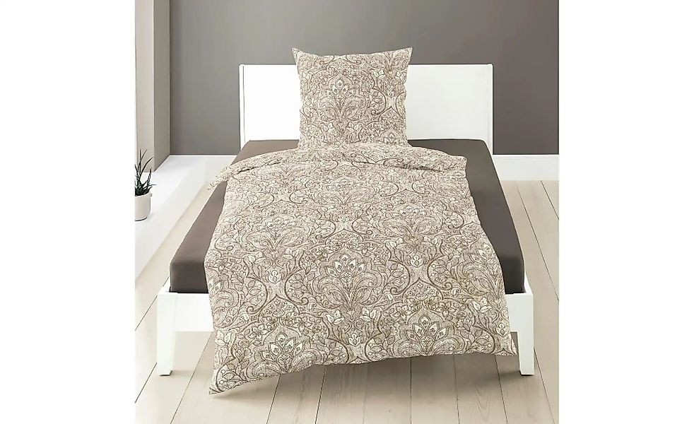 Bierbaum Mako-Satin Bettwäsche   ¦ braun ¦ Maße (cm): B: 135 H: 1 Bettwaren günstig online kaufen