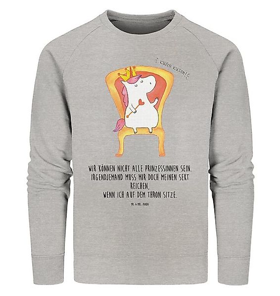 Mr. & Mrs. Panda Longpullover Einhorn König Größe S - Heather Grey - Gesche günstig online kaufen