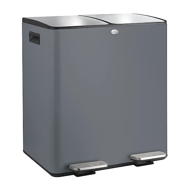 Spirella Kosmetikeimer Aliya 2 x 20, Grau Matt günstig online kaufen