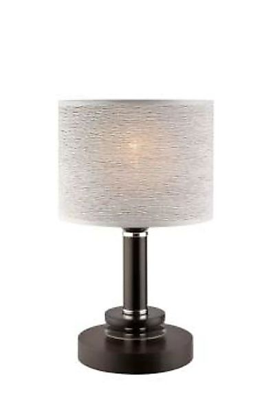 Tischlampe Modern Grau Stoff H:33cm DENIRA günstig online kaufen
