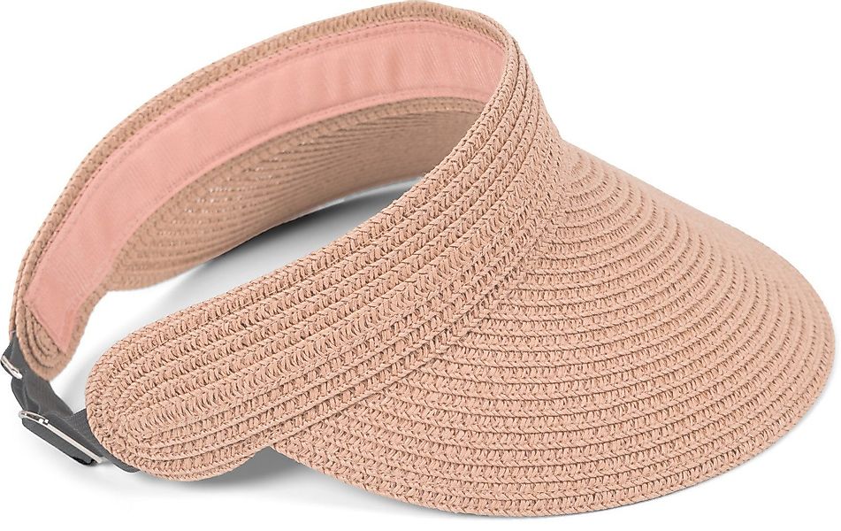 styleBREAKER Visor Papierstroh Visor Cap Einfarbig günstig online kaufen
