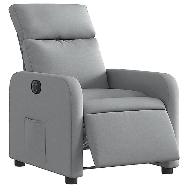 vidaXL Sessel Relaxsessel Elektrisch Hellgrau Stoff günstig online kaufen