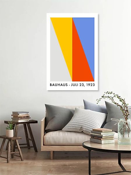 Poster / Leinwandbild - Bauhaus (Bunt) günstig online kaufen