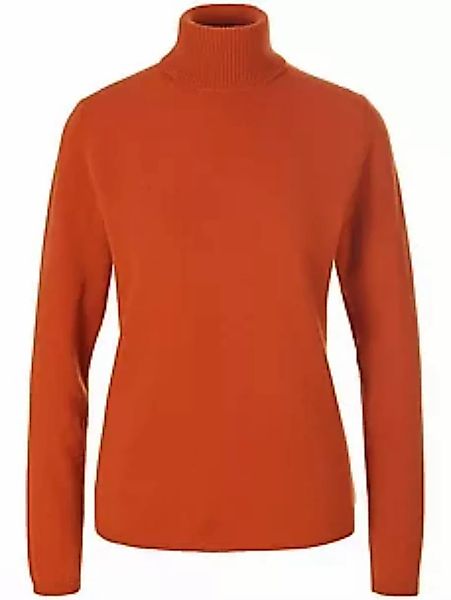 Rollkragen-Pullover aus Schurwolle und Kaschmir include orange günstig online kaufen