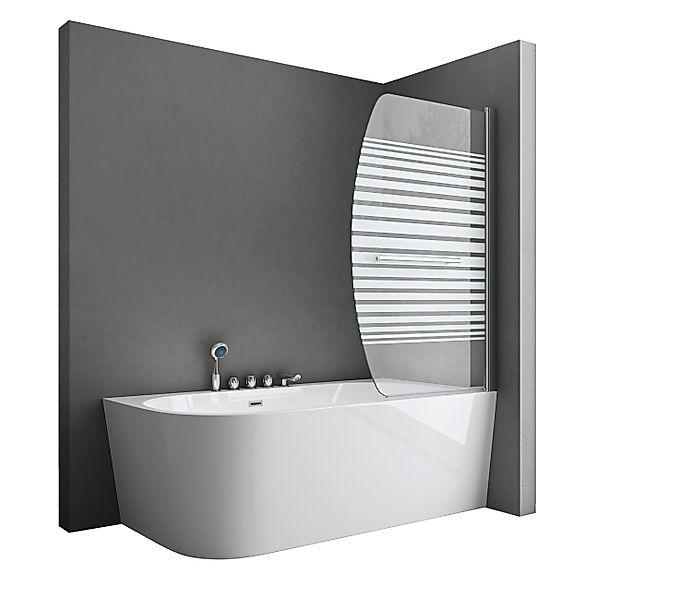 doporro Badewannenaufsatz Duschwand Badewanne Cor112 6mm günstig online kaufen