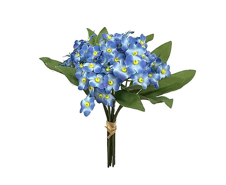 Kunstblume Künstlicher kleiner Vergissmeinnicht-Strauß ca. 16cm BLAU, Flora günstig online kaufen