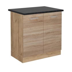 Vicco Spülenunterschrank R-Line, Sonoma/Goldkraft Eiche, 80 günstig online kaufen