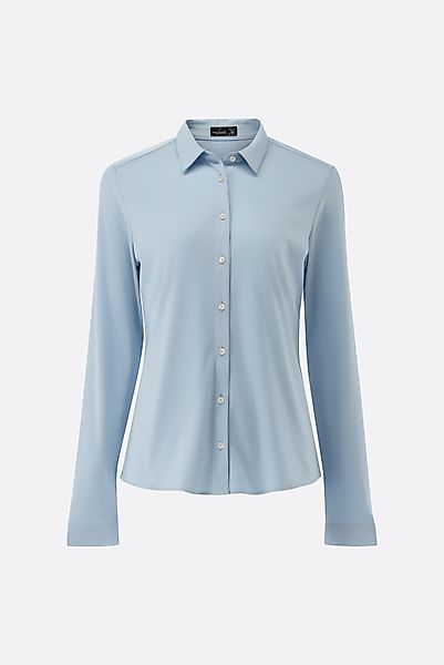 Hemdbluse aus Jersey tailliert günstig online kaufen