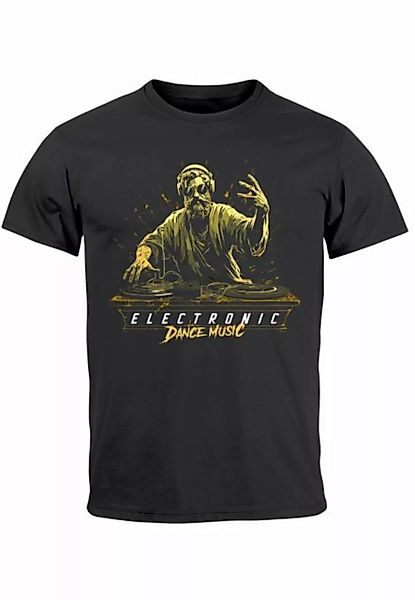 Neverless Print-Shirt Herren T-Shirt Eletronic Dance Music MichelangeloTech günstig online kaufen