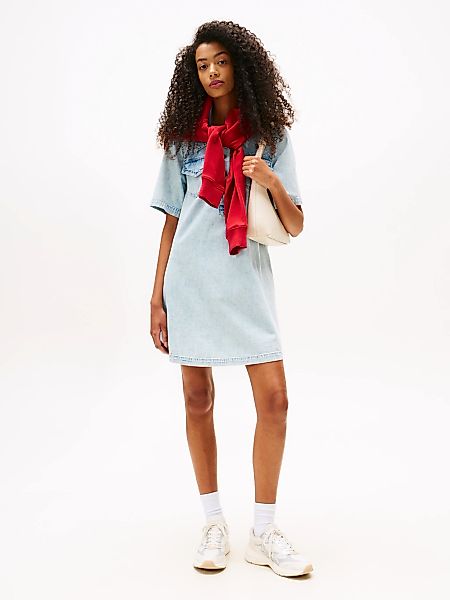 Tommy Jeans Jeanskleid "A-LINE DENIM DRESS EXT" Brusttaschen günstig online kaufen