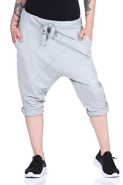 CLEO STYLE Jogginghose Bermuda 107 Hellgrau günstig online kaufen