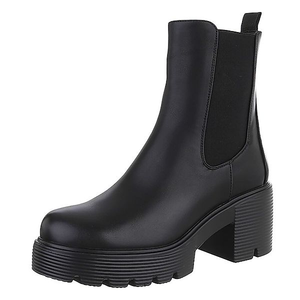 Ital-Design Modische Chelsea-Boots mit Blockabsatz für günstig online kaufen