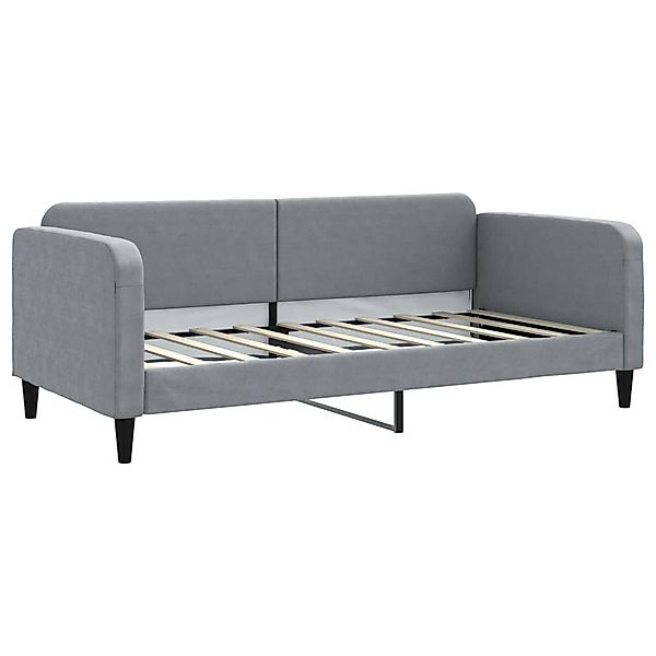vidaXL Bett Tagesbett mit Matratze Hellgrau günstig online kaufen