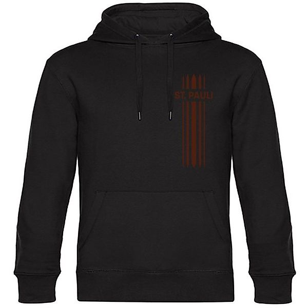 multifanshop Kapuzensweatshirt St. Pauli - Streifen - Hoodie günstig online kaufen