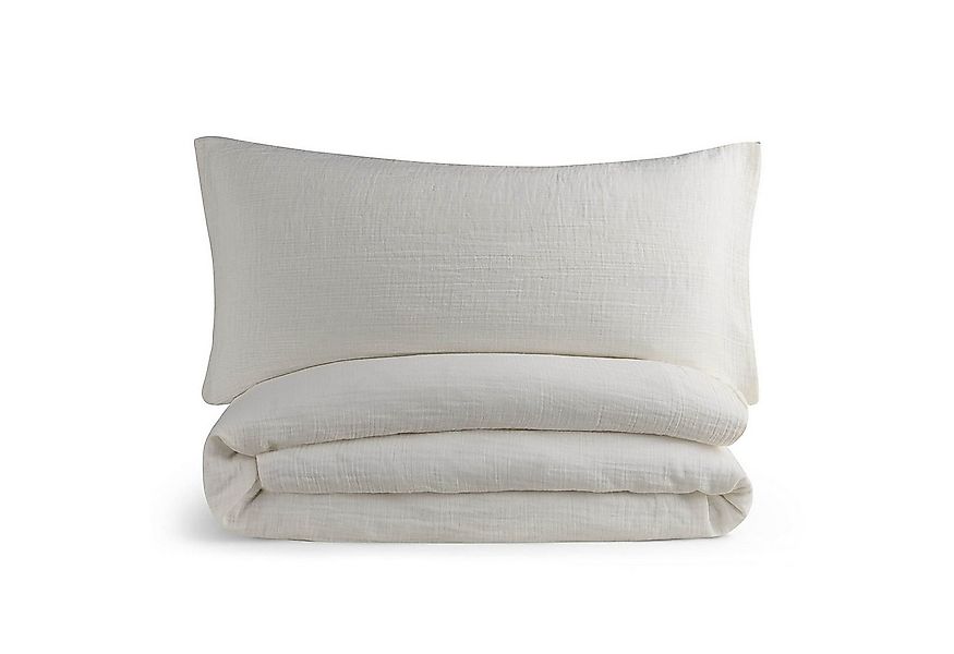 Blumtal Bettwäsche Musselin 100% Baumwolle im Set, Kopfkissenbezug & Decken günstig online kaufen