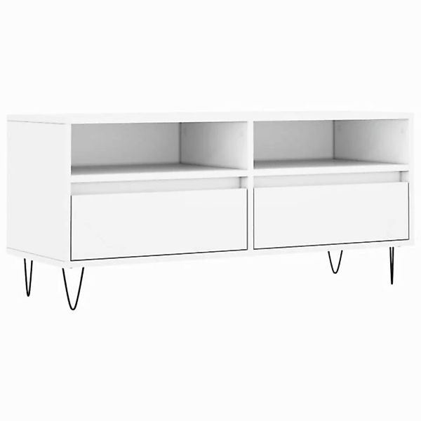 furnicato TV-Schrank Weiß 100x34,5x44,5 cm Holzwerkstoff (1-St) günstig online kaufen