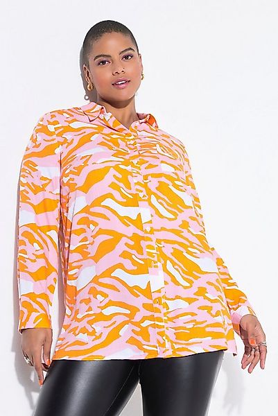 Studio Untold Hemdbluse Hemdbluse Boxy Shape Zebra-Camouflage günstig online kaufen