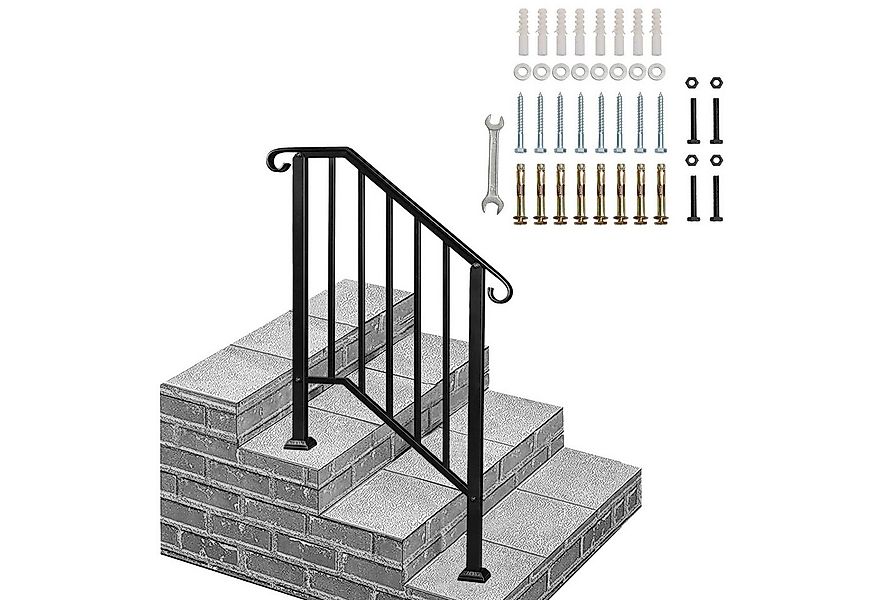 LALAHO Treppengeländer Handlauf Geländer für Treppen Brüstung Balkon, 80 cm günstig online kaufen