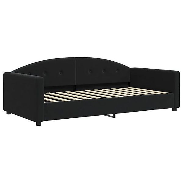 vidaXL Bett, Tagesbett Schwarz 100x200 cm Samt günstig online kaufen