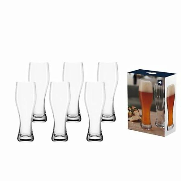 LEONARDO TAVERNA Weizenbierglas Weißbierglas 0,33l 6er Set Biergläser trans günstig online kaufen