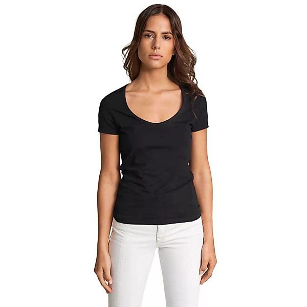 Salsa Jeans Timeless Round Neck Lyocell Kurzärmeliges T-shirt S Black günstig online kaufen