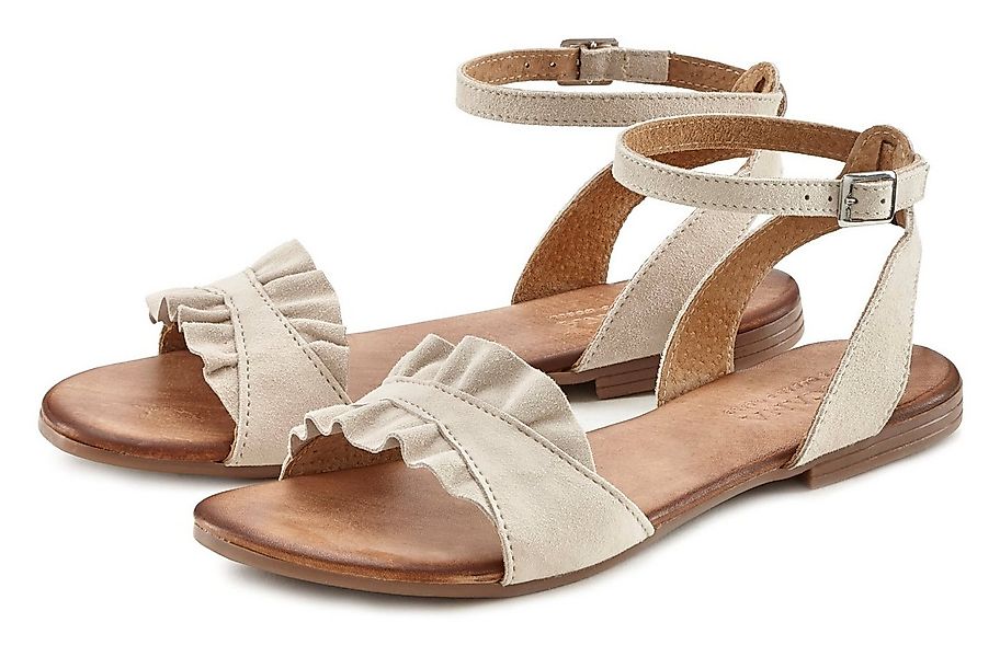 LASCANA Sommerschuh Sandale Sandalette, Sommerschuh aus hochwertigem Leder günstig online kaufen