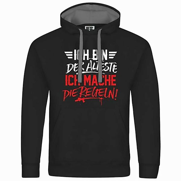 deinshirt Kapuzenpullover Herren Kapuzenpullover Ich bin der Älteste ich ma günstig online kaufen