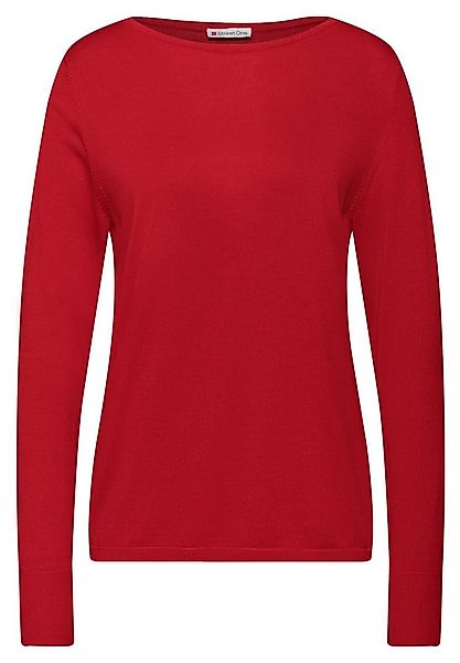 STREET ONE Rundhalspullover Basic Pullover (1-tlg) günstig online kaufen