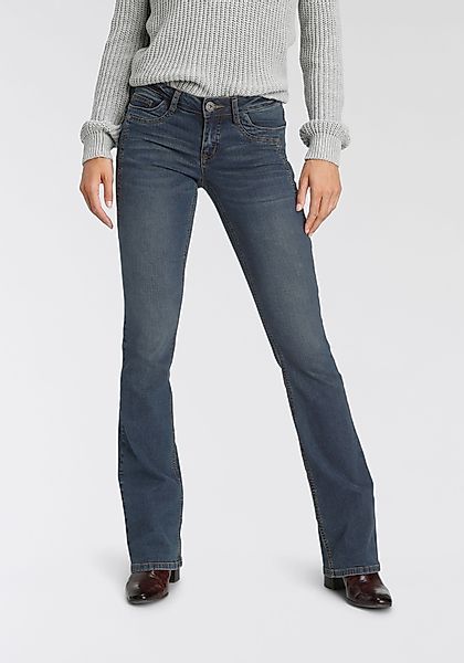 Arizona Bootcut-Jeans mit Keileinsätzen ausgestellte Beinform, günstig online kaufen