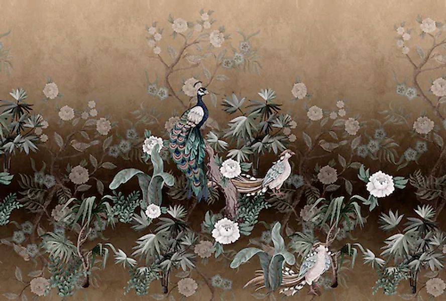 living walls Fototapete »Walls by Patel Peacock Island« glatt Vlies, Wand günstig online kaufen