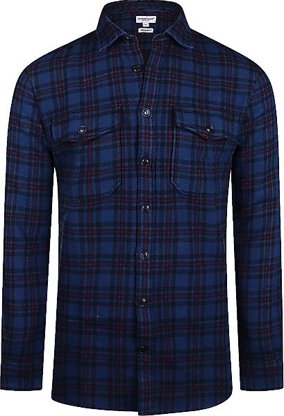 McGregor Hemdjacke Tartan Karos Dunkelblau - Größe L günstig online kaufen