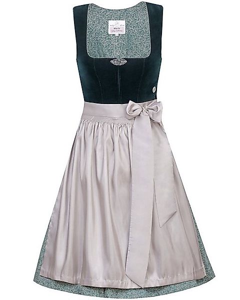 MarJo Dirndl 'Elisabeth' Samt 697758, Jadegrün günstig online kaufen