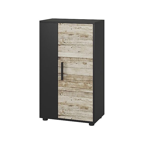 Vicco Highboard Berno, Schwarz/Sandeiche, 50.1 x günstig online kaufen