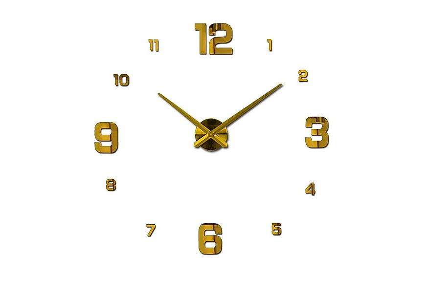 KINSI Wanduhr Große dekorative 3D-Wanduhr,Große Digitaluhr,DIY-Wanduhr,100 günstig online kaufen