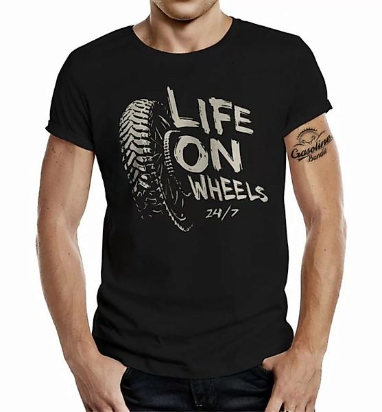 GASOLINE BANDIT® T-Shirt für Biker: Life on Wheels günstig online kaufen
