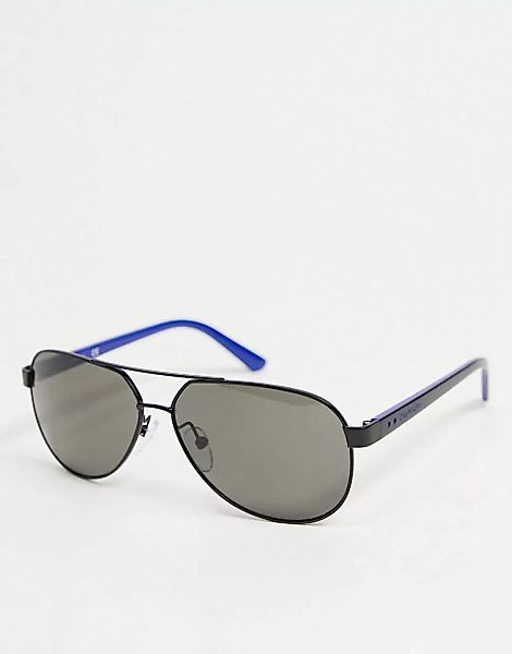 Calvin Klein – CK 19300S – Sonnenbrille mit doppeltem Brauensteg-Schwarz günstig online kaufen