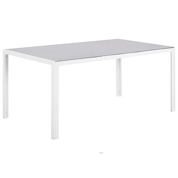 Beliani Gartentisch CATANIA Hellgrau 91x160x71 günstig online kaufen