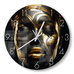 DEQORI Wanduhr 'Göttin des Goldes' (Glas günstig online kaufen