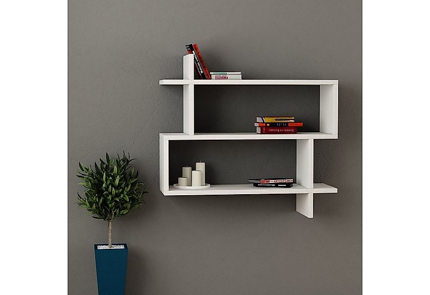 Decortie Bücherregal Paralel, Modernes Wandregal/Bücherregal, 70 x 22 x 65 günstig online kaufen