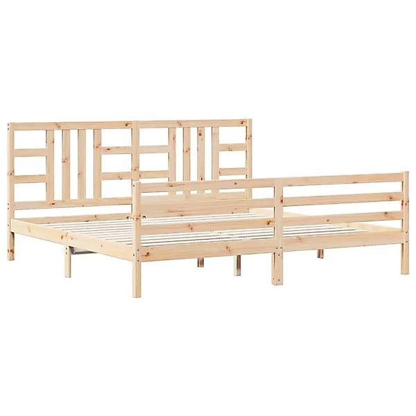 vidaXL Massivholzbett mit Kopfteil 200x200 cm 3193941 günstig online kaufen