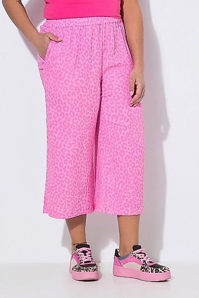 Angel of Style Funktionshose Culotte weites Bein Musselin Leo-Muster günstig online kaufen