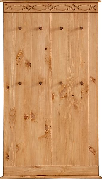 Home affaire Garderobenpaneel "Indra", aus massiver Kiefer, FSC, 8 Haken, d günstig online kaufen