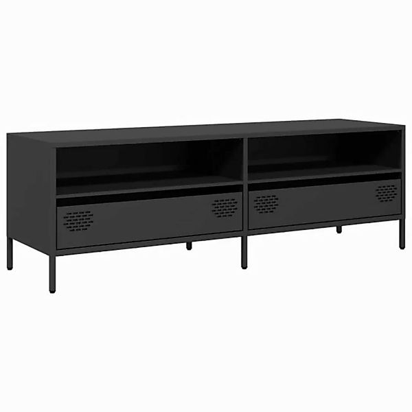 vidaXL Schrankmodule TV-Schrank Schwarz 135x39x43,5 cm Kaltgewalzter Stahl günstig online kaufen