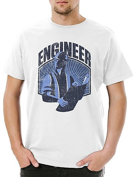 Urban Backwoods Print-Shirt Urban Backwoods Engineer I Herren T-Shirt Weiß günstig online kaufen