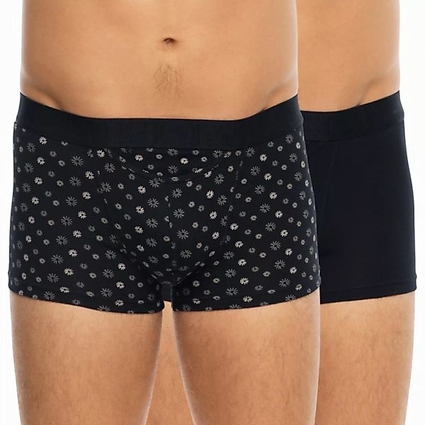 HOM 2-er Set Boxer Briefs Schwarz mit All-Over Print günstig online kaufen