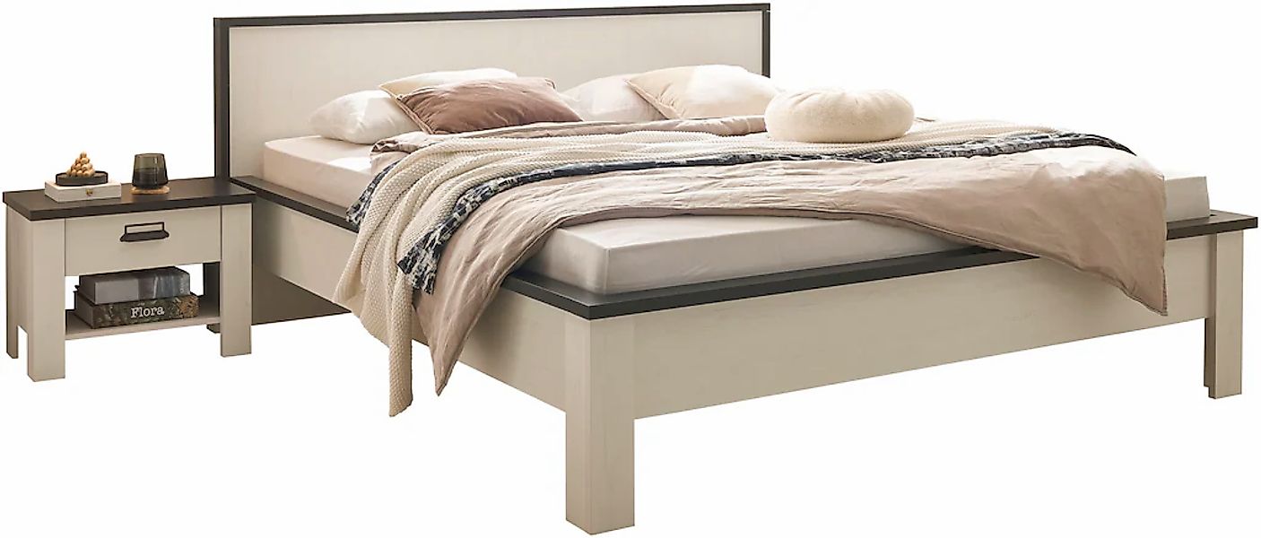 Home affaire Bettanlage "SHERWOOD", (3 tlg.), Liegefläche Bett 180x200cm, 2 günstig online kaufen
