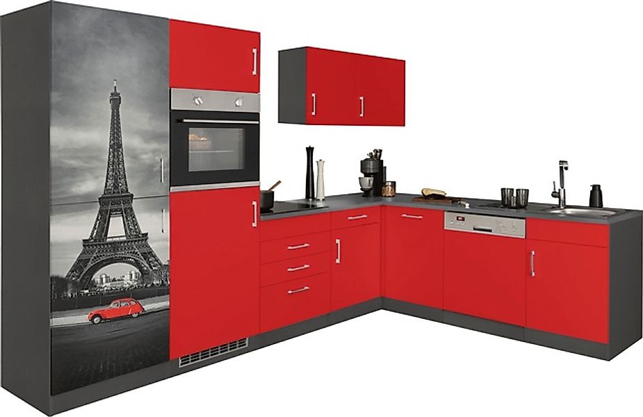 KOCHSTATION Küchenzeile »KS-Paris – Küchen mit einzigartigen Fotomotiven au günstig online kaufen