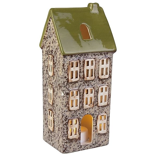 MICA Dekolicht Windlicht Haus - grün günstig online kaufen